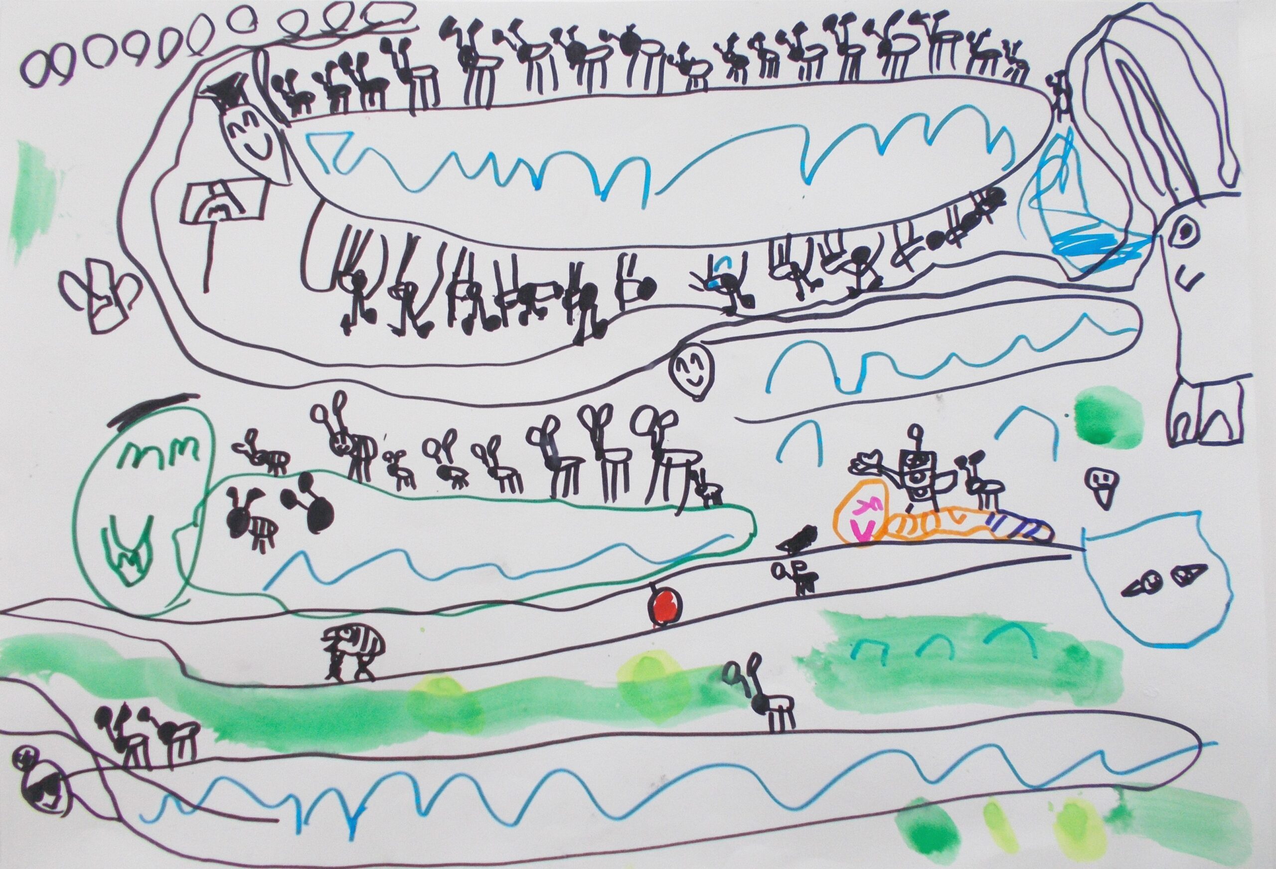 『へびさんのせなかには』