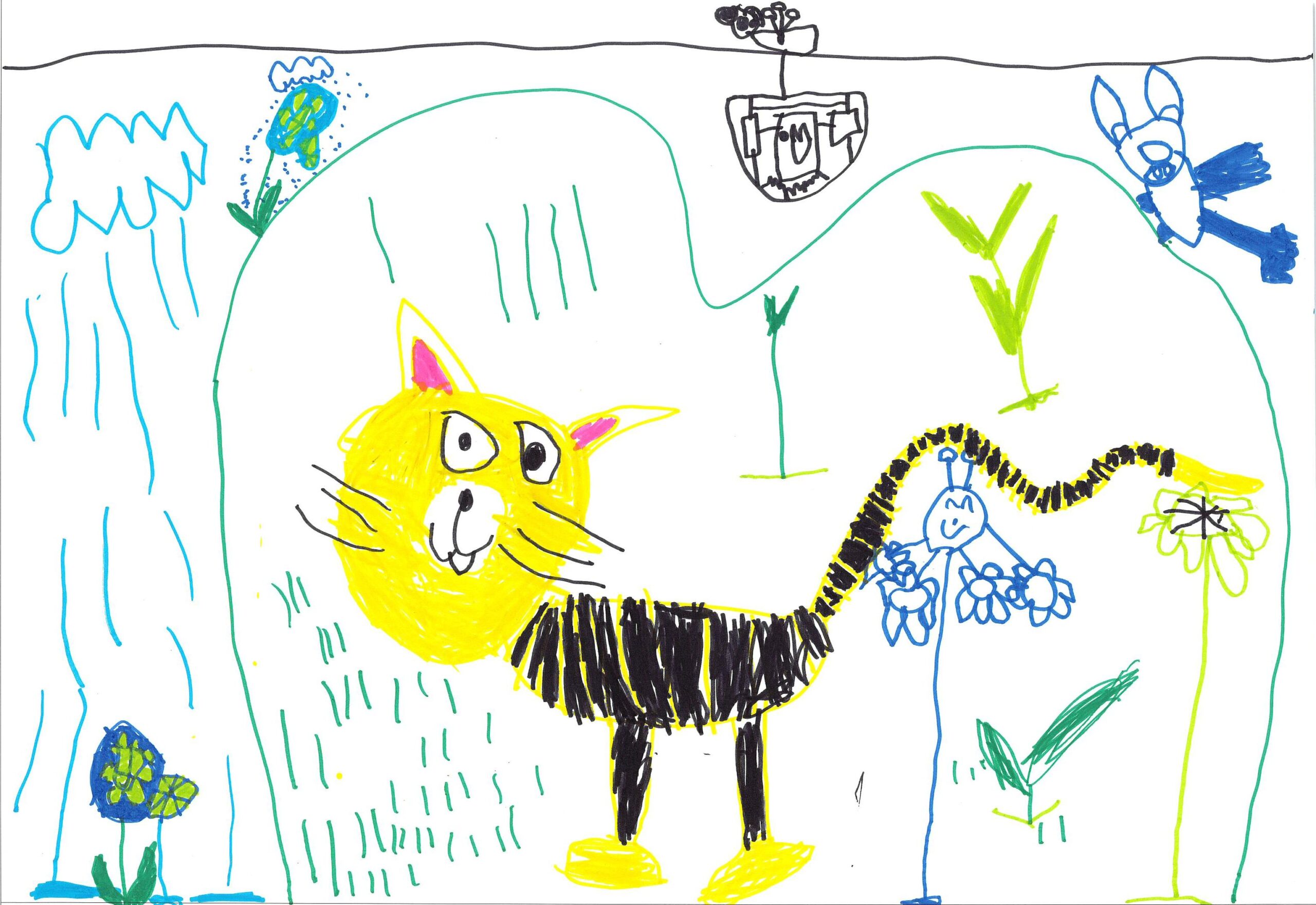 『おとまりほいく かっこいい とらさんいたよ』