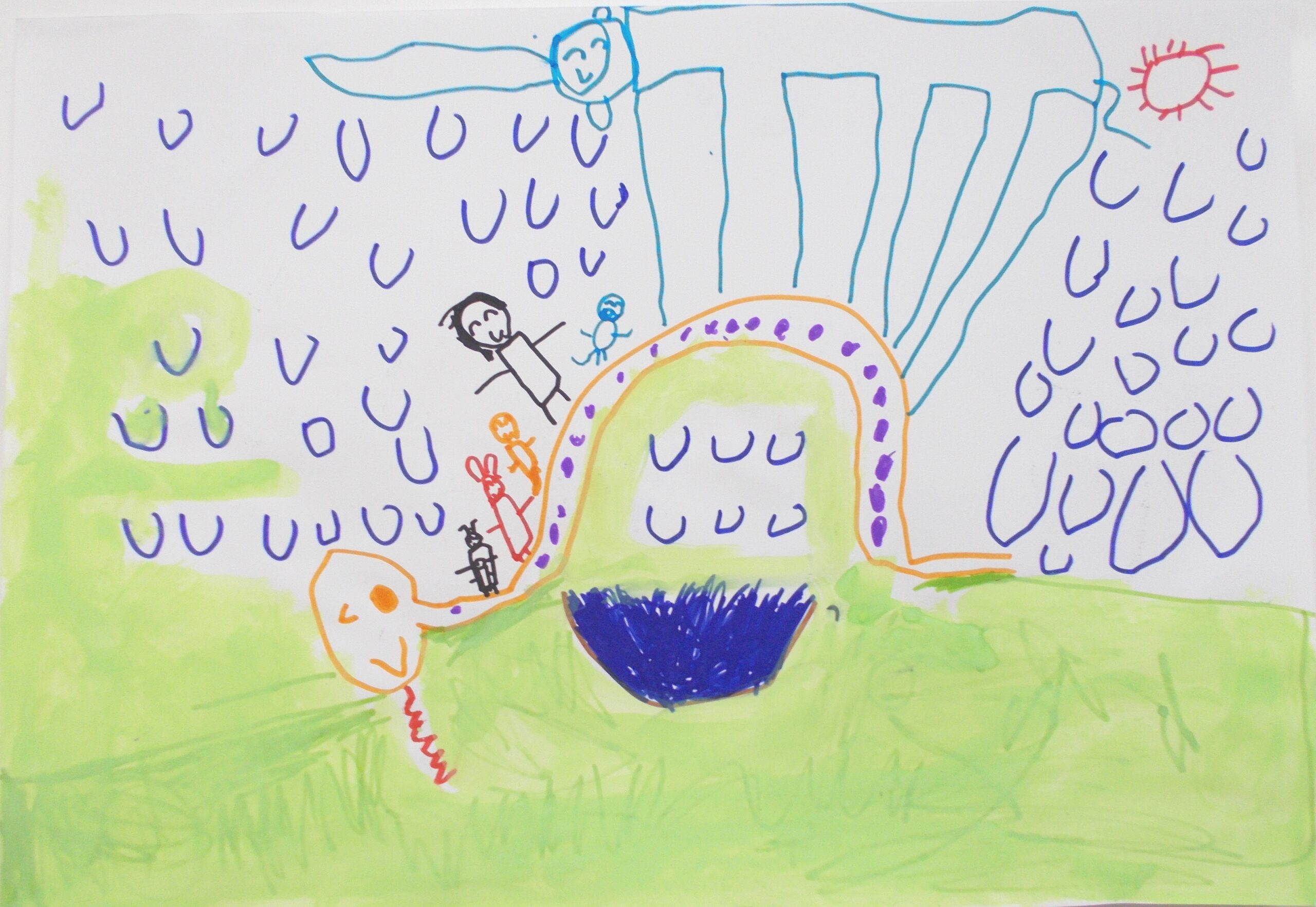 『へびさんはしになったよ』