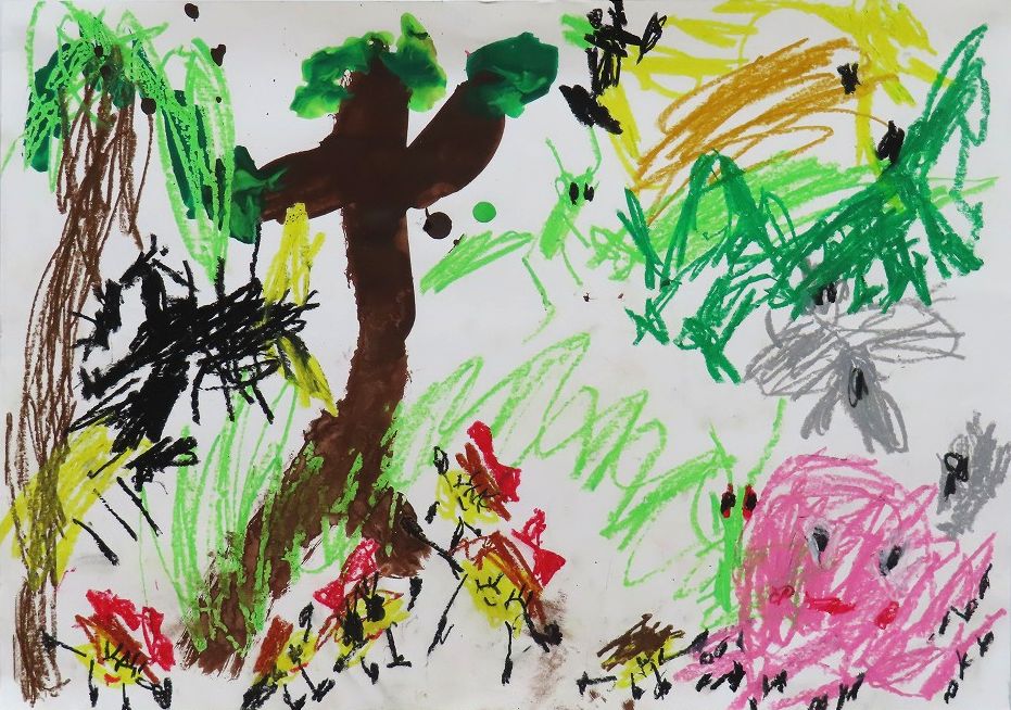 『むしたちと たこやきの おさんぽ』